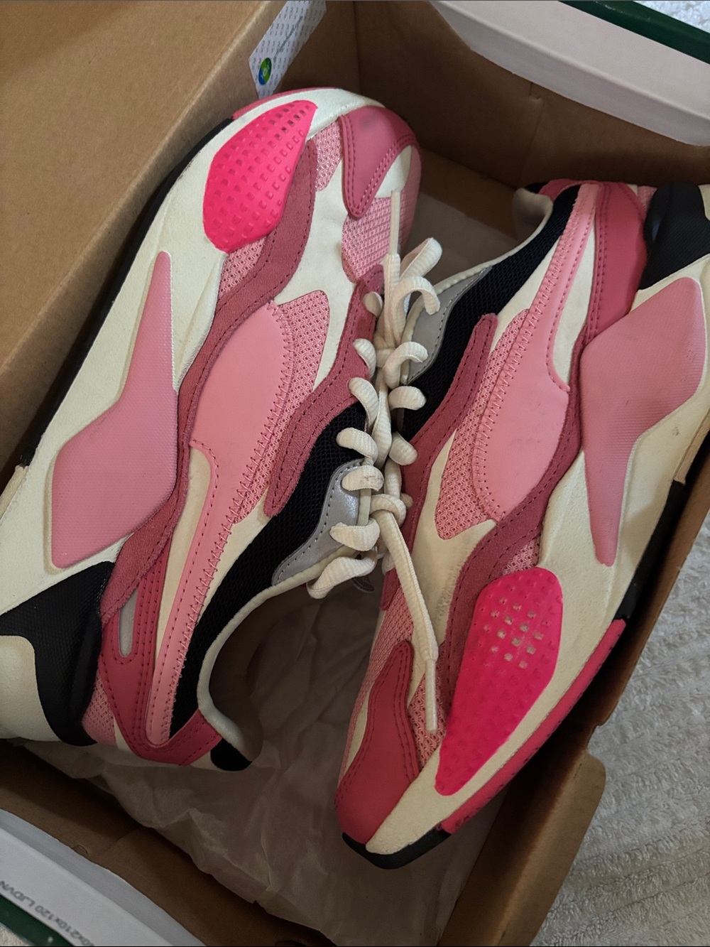 Puma Women's Pink Multi-Panel Runner Sneakers